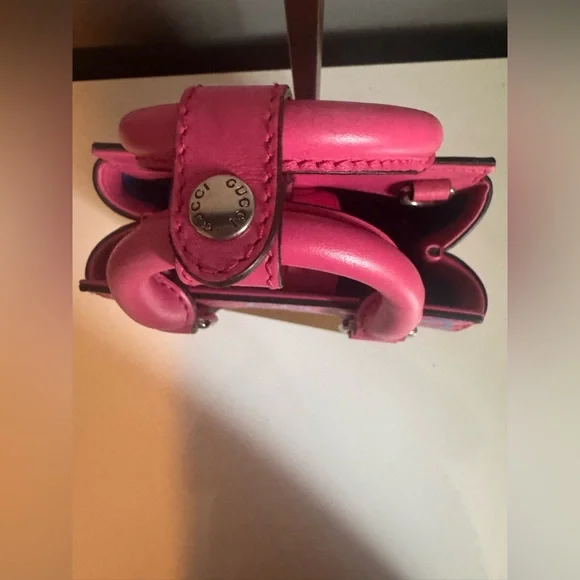 Gucci Hot Pink GG Mini Tote with Blue Logo - Picture 3 of 16